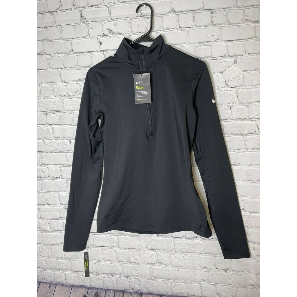Nike pro warm longsleeve womens black NWT